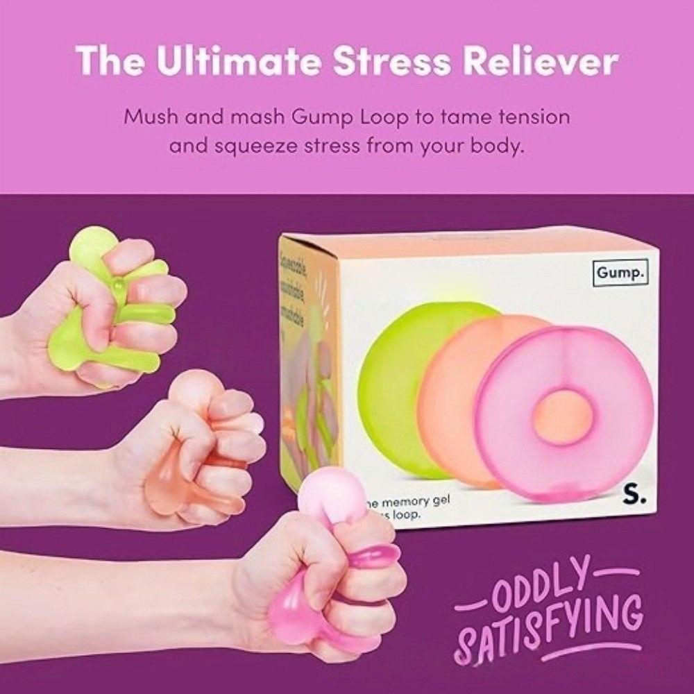 Soft Decompression Sensory Toy Stress Ring Gel Squishy Toy Anti-Anxiety Squeeze Object Pinch Toy