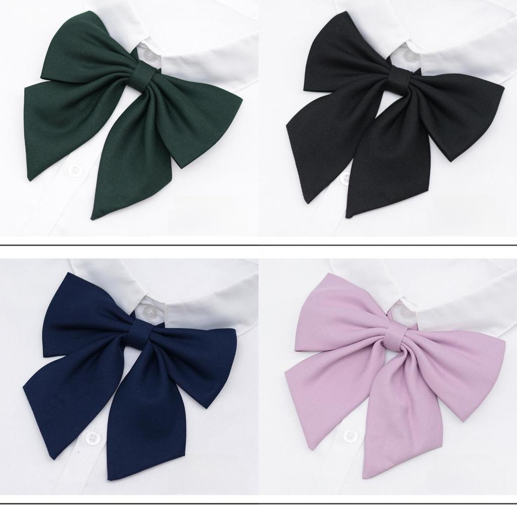 Adult Women School Uniform Bow Tie With Breathable Cotton For Office And Casual Wear