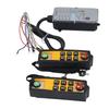 Industrial Wireless Crane Remote Control Kit DC24V Electric Lift Hoist Transmitter Receiver with Lock 2 Handle YU 6