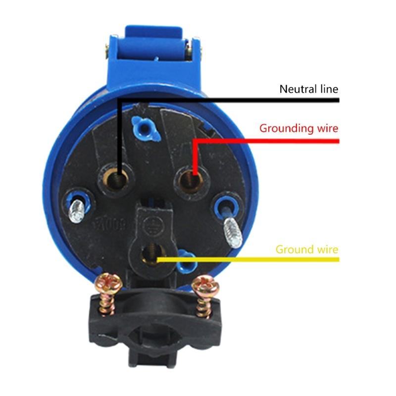 RV Generator Power Adapter 16AMP 3Pin 220V-250V Flush Hook Up Socket