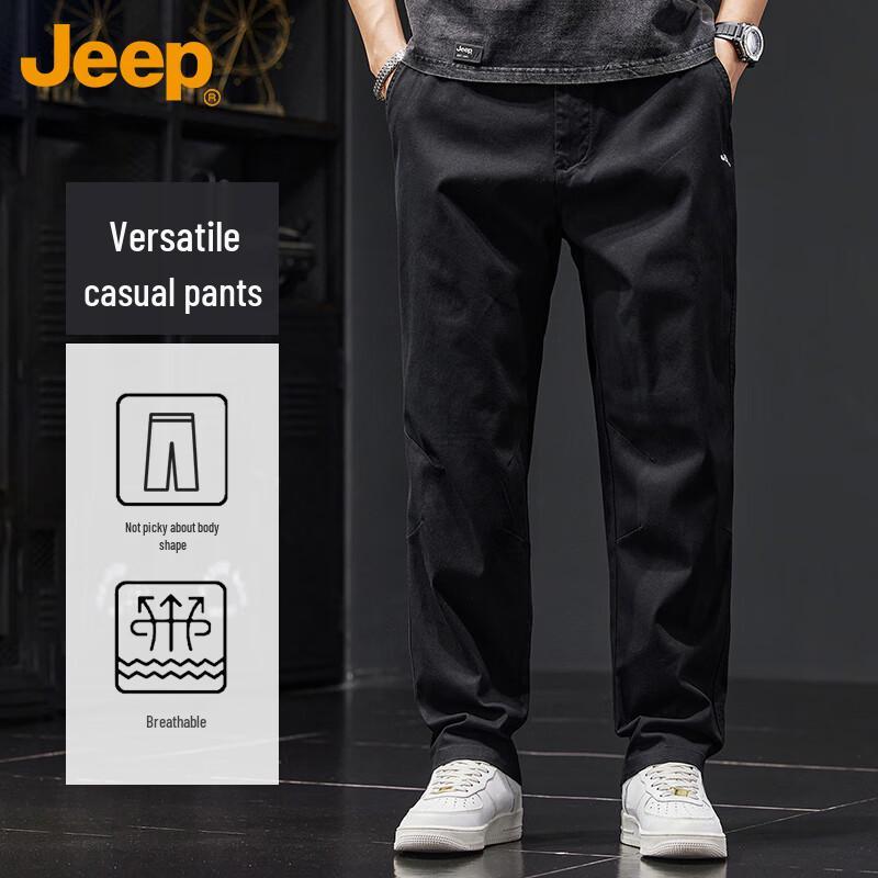 Jeep Men's Casual Straight Leg Cargo Pants