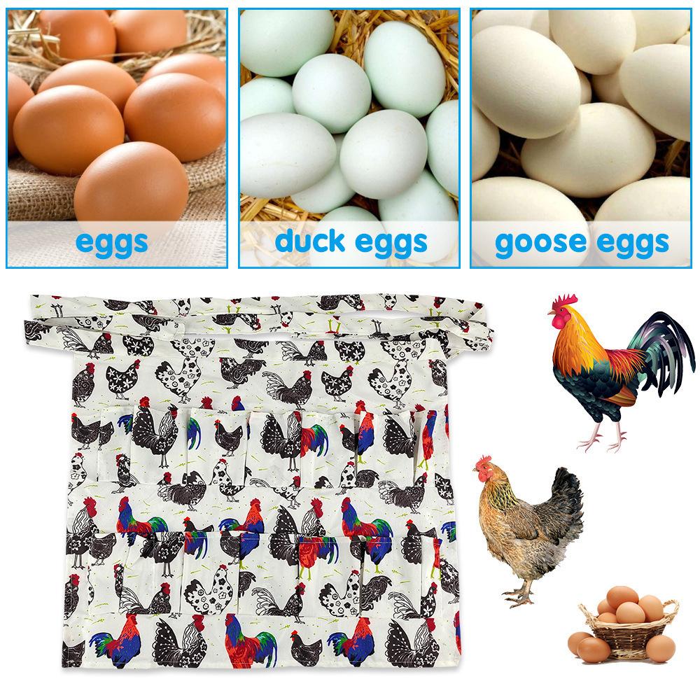 1pc egg apron, deep bag, hen duck goose egg rack apron, egg collection rack apron