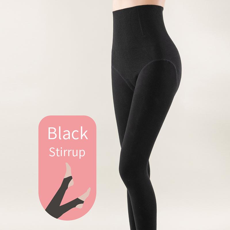High Waist Girdling Shaping Fleece Thermal Pantyhose Winter Warmer Women Warm White-Nursing-Thick Stockings Furry Pantyhose