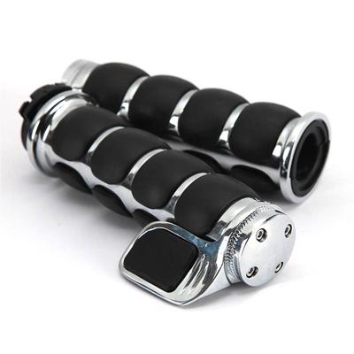 2 bucăți mânere de ghidon de motocicletă cu control al accelerației Mâner de mână anti-alunecare pentru motociclete Cruiser