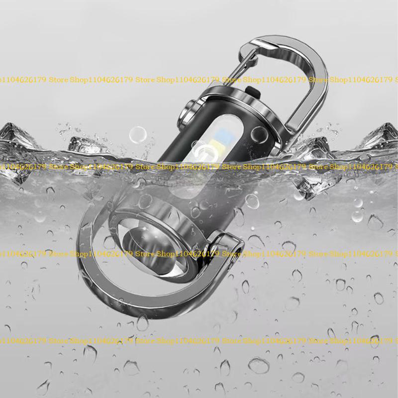 A1A2 Bright LED Small Keychains Lamp Outdoor Camping Emergencies Charging Flashlights for Hiking Emergencies Use