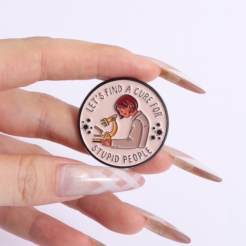 Frauen in der Wissenschaft Emaille-Anstecknadeln Feminismus Broschen Reversabzeichen Experimentelle Studien Schmuck Geschenk für Studenten Freunde