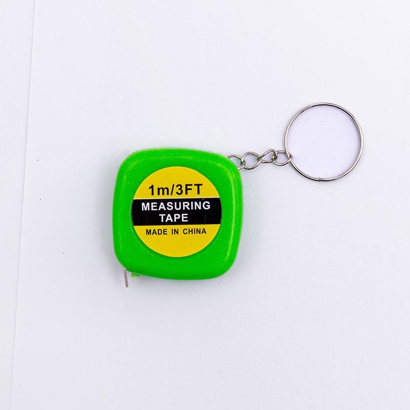 1M Keychain Tape Measure Mini Measuring Tape Functional Pocket Tape Measure Retractable Metric Inch Construction Party