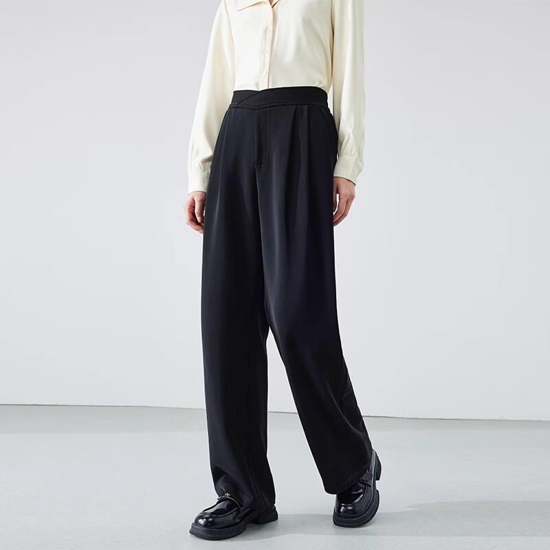 Women's High-Waist Straight-Leg Suit Pants