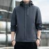 Men's Premium Waterproof & Windproof Jacket with Detachable Hood - Lightweight, Breathable Outdoor Raincoat for Hiking, Climbing & Travel