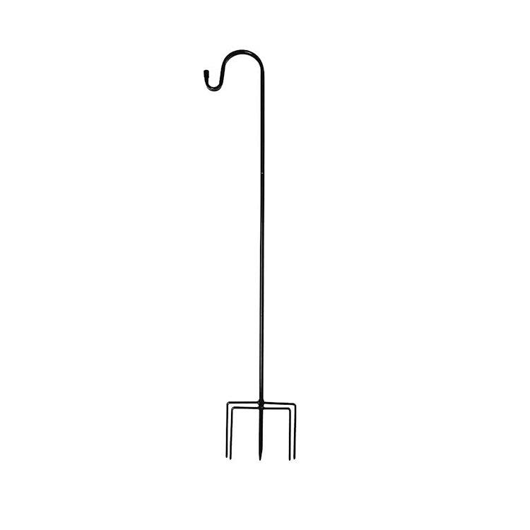 Rust-Proof Outdoor Shepherd Hook: Detachable Iron Craft for Yard and Garden
