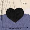 10 Pcs Heart Shape Iron On Patches Sewing On Applique Embroidered Heart Patches Sequins Patches for Clothes Bag Coats