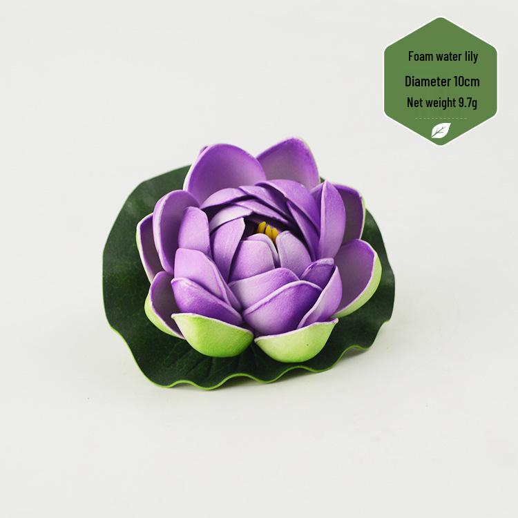 Artificial Lotus Leaf & Lotus Flower Pond Decorations for Fish Tanks & Living Rooms