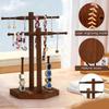 Stable Wood Holder for Jewelry Display of Rings and Necklaces Easy to Use Sports Memorabilias Holder