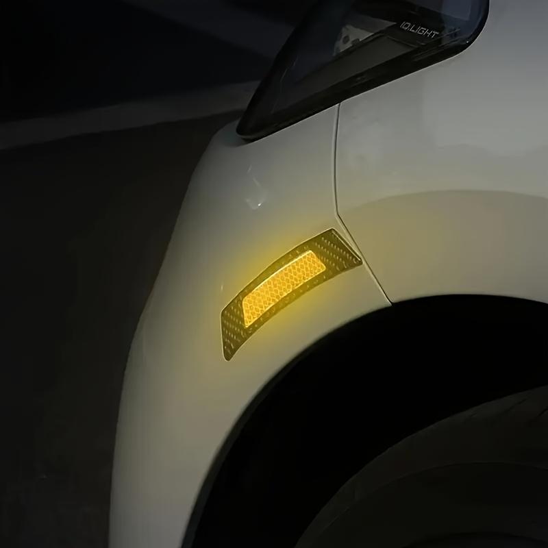 4 ks reflexních samolepek na auto - Ochrana proti poškrábání & Vylepšený vzhled, Vhodné pro PVC materiál
