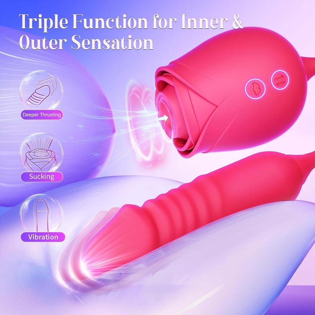 2 In 1 G-spot Clitoral Stimulator Vibrating Female Sex Toys Masturbators Clitoral Suction Cups Vacuum Vibrators Sex Toys Adult Sex Toys