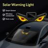 Car-mounted Demon Eye LED Solar Wireless Decorative Warning Light -Interior Window Blinking Neon Light
