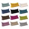 Headboard Triangular Pillow Back Support Headboard Cushion with Side Pocket Daybed Bolster Cushion with Removable Cover