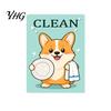 Animal Magnetic Decoration Clean Dirty Dishwasher Magnet, Acrylic Cartoon Sign, Decorative Kitchen Supplies Double-Sided & Magnet for Heavy Duty Sign