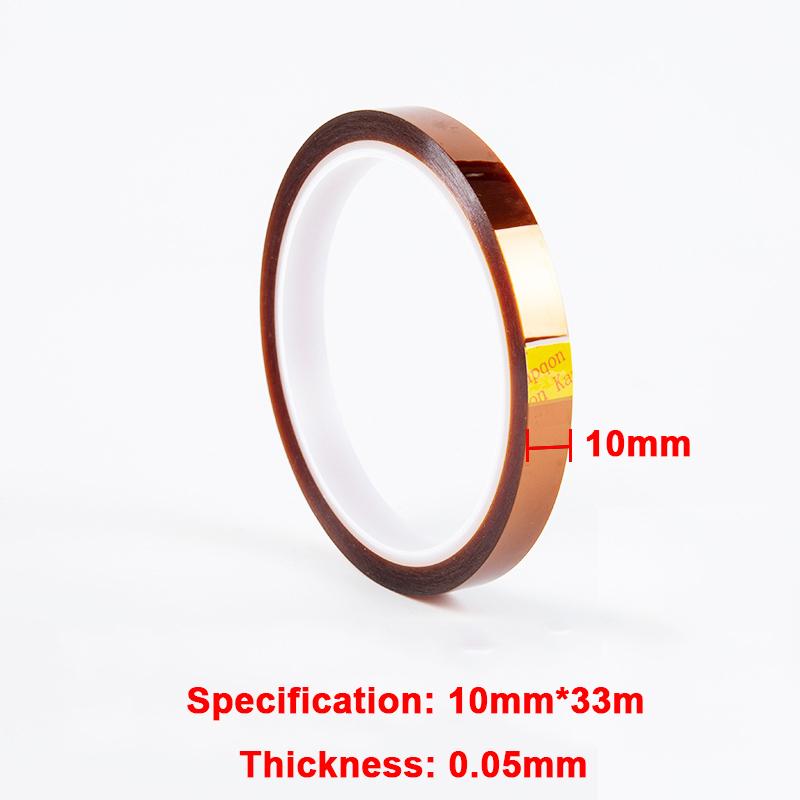 108.27FT Золотая каптоновая лента клейкая высокотемпературная термостойкая лента полиимидная остаточная для маскировки пайки и т. д. 33M(108.27FT)