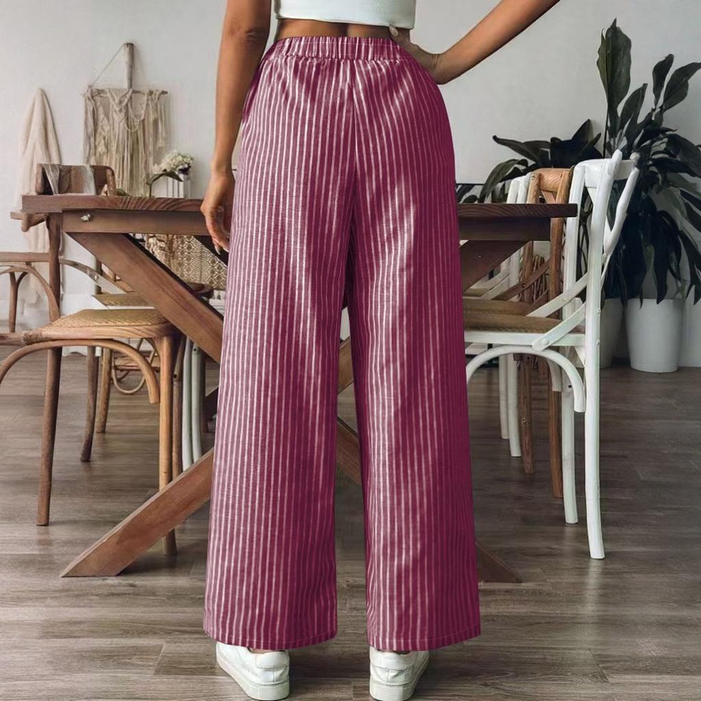 Women's Straight Pants Fashion Casual Pants Nine Point Harlan Pants