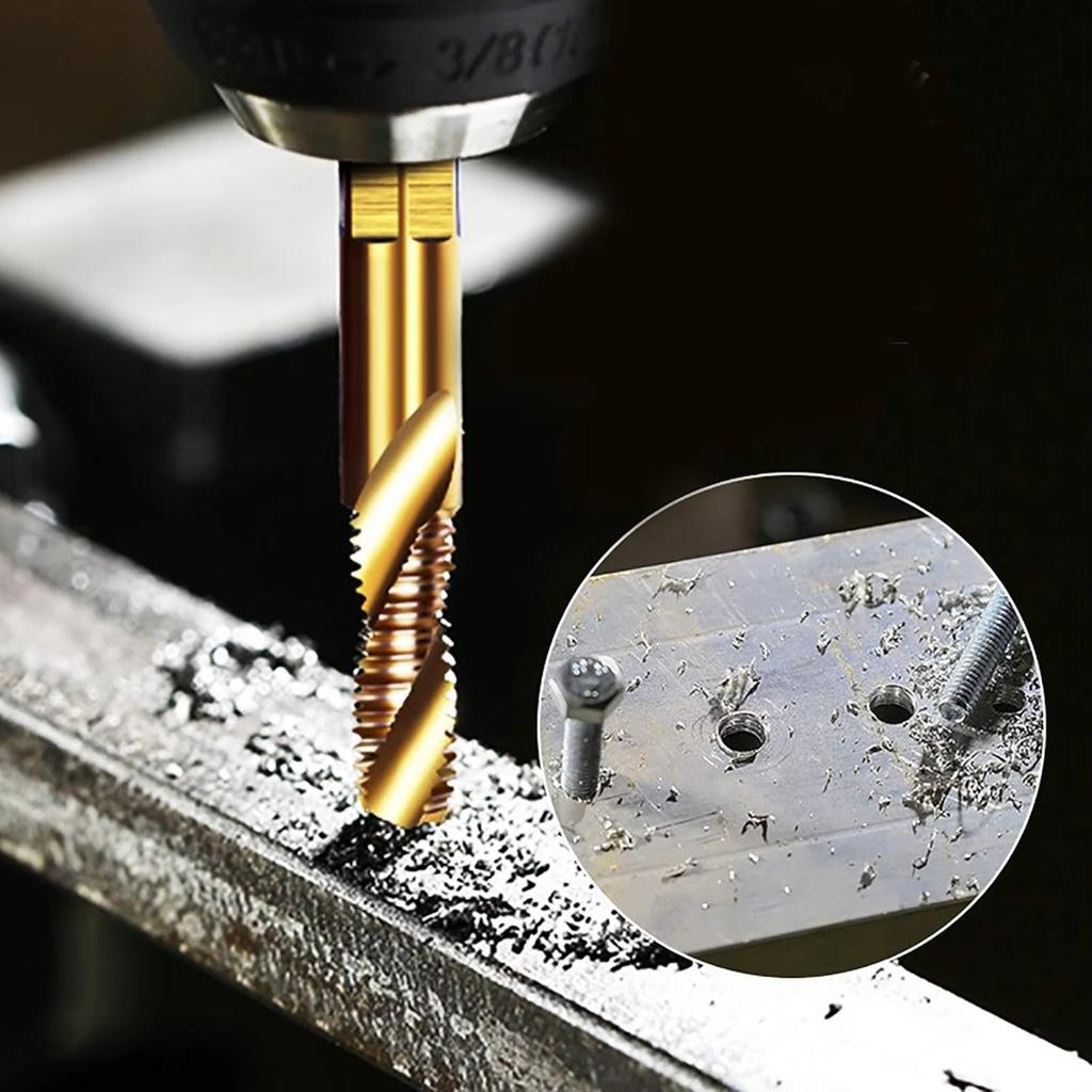 Hex Shank Combination Drill Tap -  Material, Ideal for Drilling & Tapping In Soft Metal/Wood/Plastic
