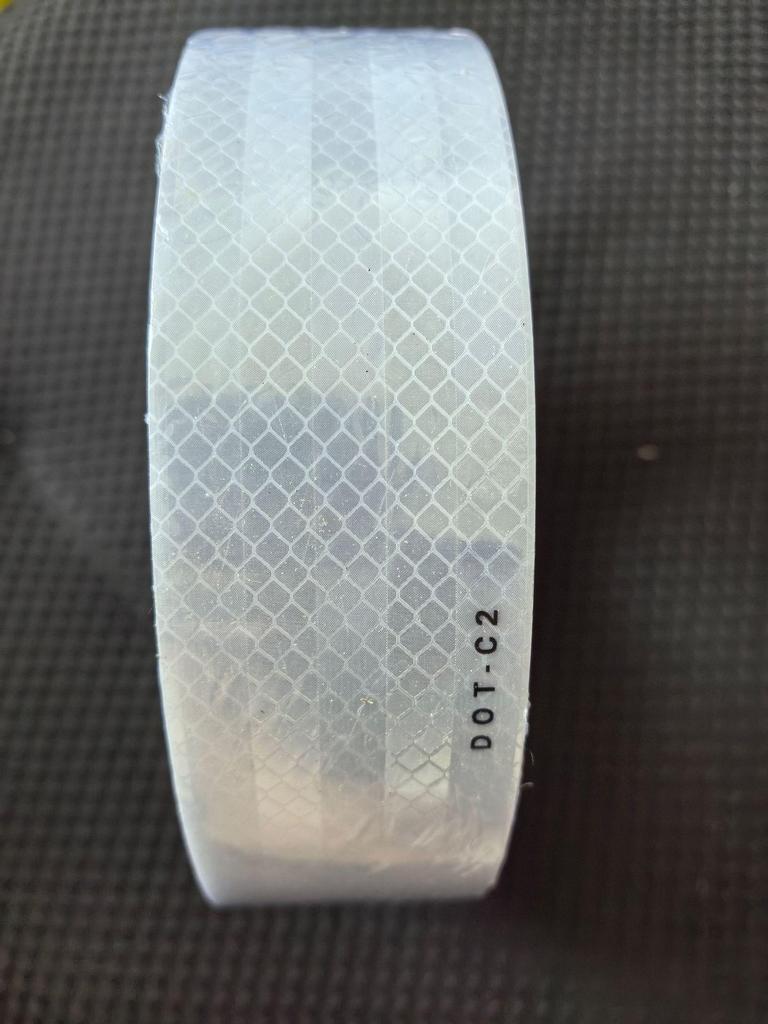 Red and White Reflective European DOT-C2 Tape for Cross-Border Annual Truck Inspection