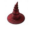 Wrinkled Halloween Hat Gothic Large Brim Lolita Witch Hat Removable Tall Pointed Cone Top Ruched Masquerade Cap School Event