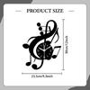 Wall Clock, Non-Acrylic, Functional, Practical, Hanging, Artwork for Music, Classroom, Dining