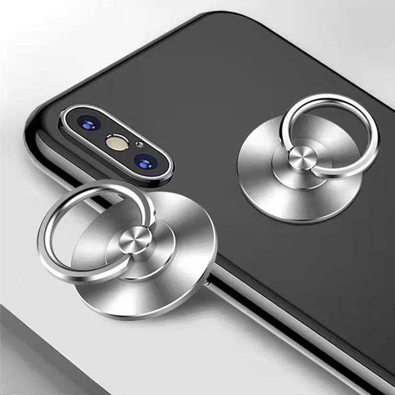 Mobile Phone Finger Ring Stand Holder Rotation Folding Back Stickers Desktop Grip for IPhone 15 14 Pro Max Huawei Samsung Xiaomi