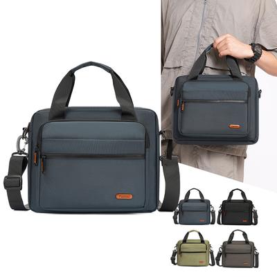 Borsa a Spalla da Uomo Cartella da Lavoro Multifunzionale Borsa a Tracolla Multistrato Resistente