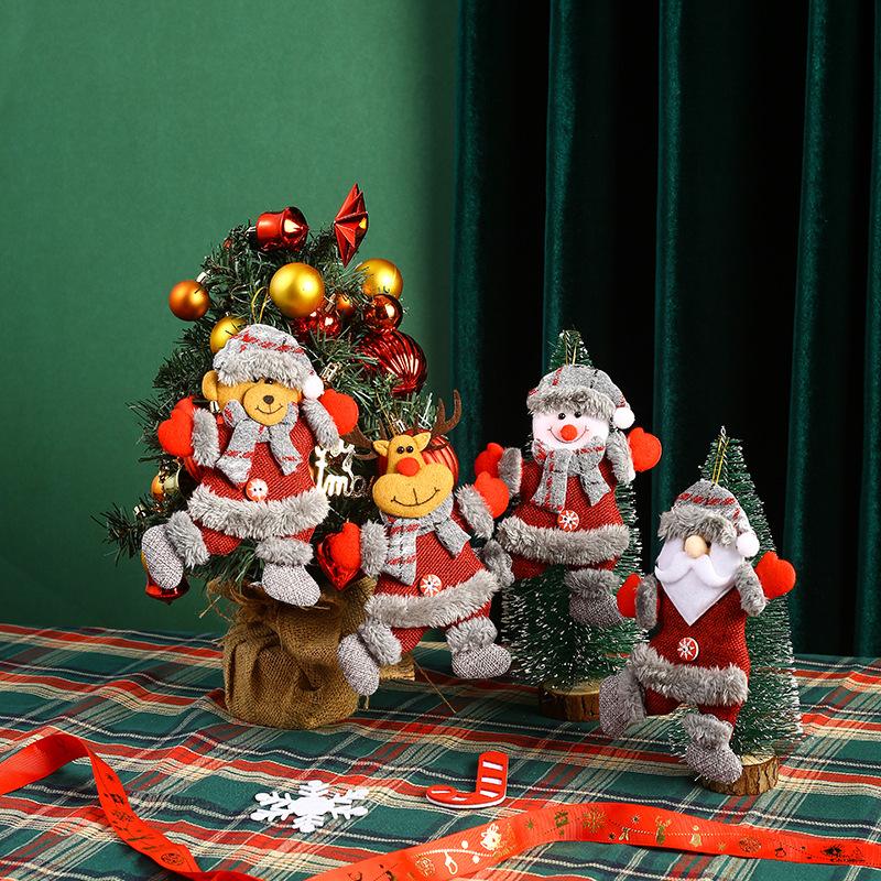 Christmas Tree Hanging Decor Pendant Santa Claus Snowman Beer Dancing Doll Christmas Ornament Navidad Xmas Decor New Year Gift