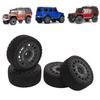4 Pcs RC Car Tire Rubber Wheels High Wear Resistance Strong Cushioning 1Celsius10 RC On Road Tyres for