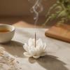 Ash Catcher Incense Stick Holder Ceramic Lotus Aromatherapy Stand Incense Burner Home Decor