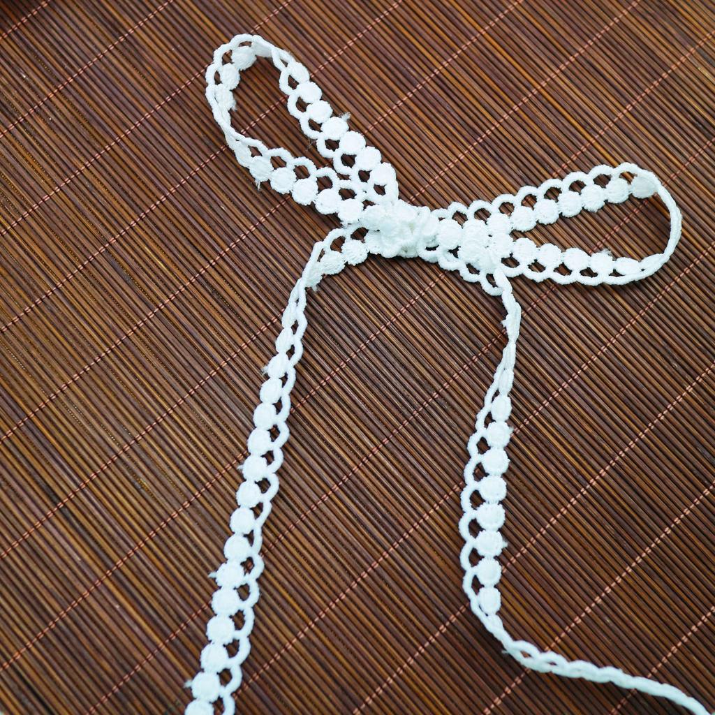 Milchseide Wasserlöslich Spitze DIY Kleidung Rock Kragen Ärmel Dekorative Schmuck Halsketten Zubehör