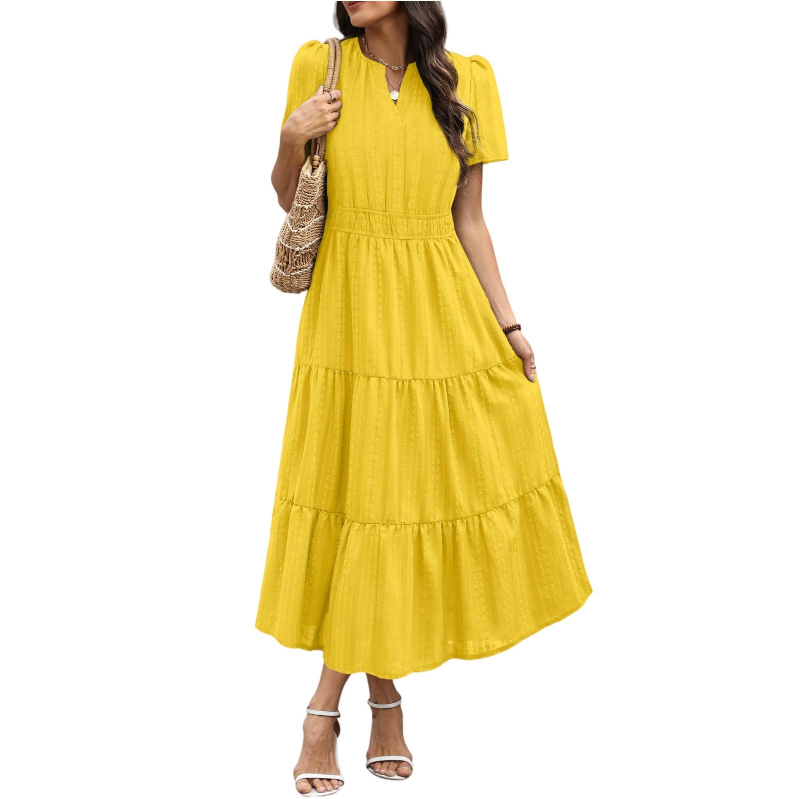 Women s Fashionable Casual -color Dress M