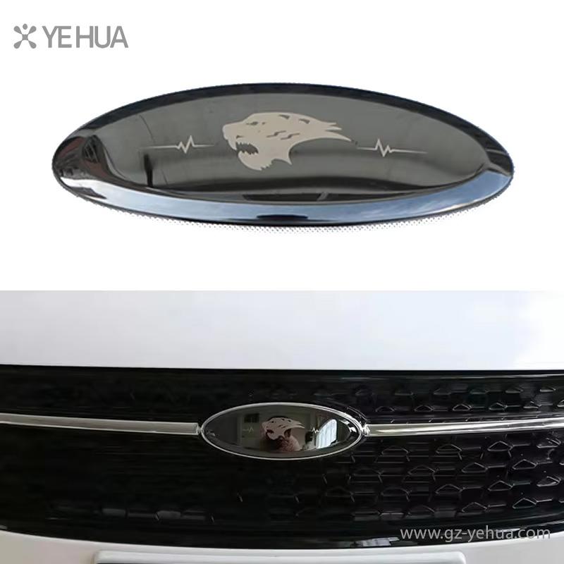 For Chery Tiggo 7 Pro Tiggo 8 Pro 2023 Black Badge Logo Emblem Decal Racing Grill Hood Sticker Styling Decoration