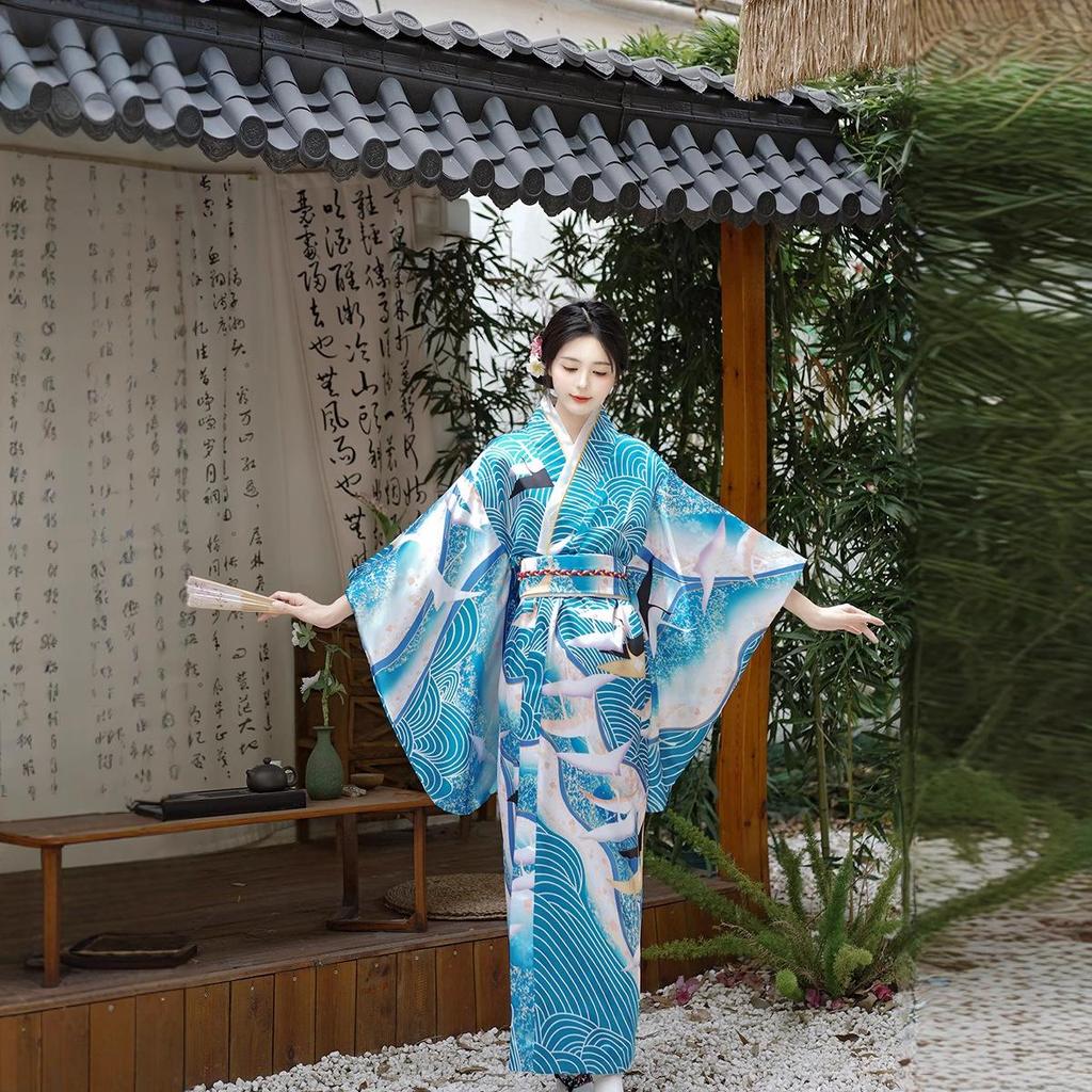 Accappatoio Kimono Primavera/Estate 2026 - Vestito da Sauna Principessa Giapponese con Fiocco Carino