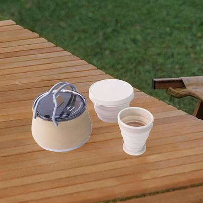 Camping Kettle Tea Maker Silicone Coffee Pot for Travel Fishing