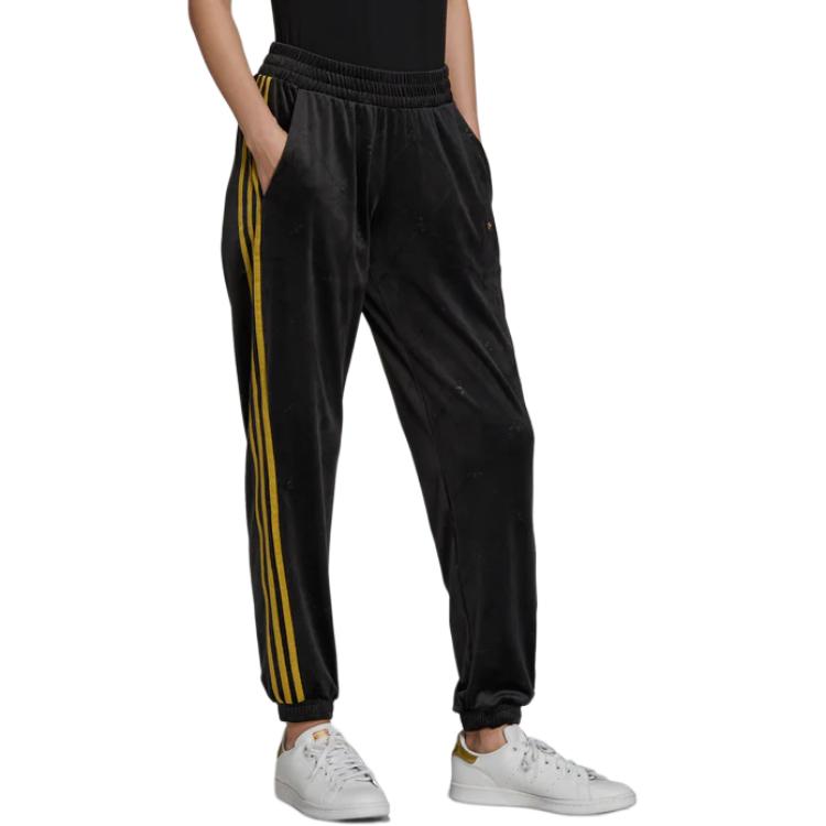adidas Originals Velours Geprägtes Logo Bündchen Retro Sports Strickhose Damen Hosen H18023