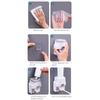 Automatic Toothpaste Dispenser with 2 Toothbrush Holder Slots Set Hands Wall Mounted Toothpaste Squeezer Dispenser for Family Bathroom Sink