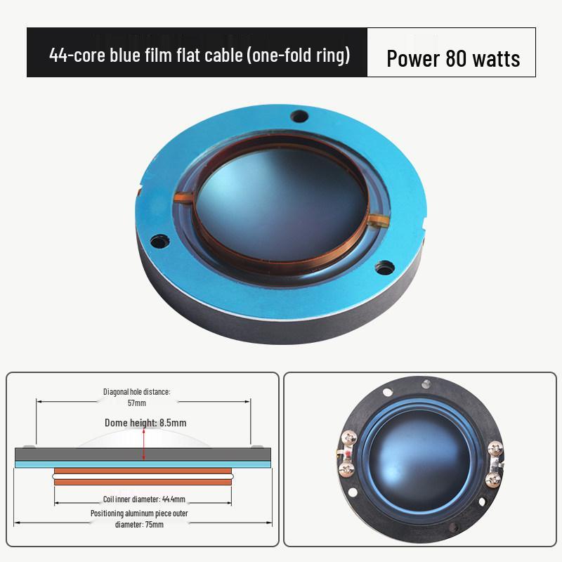 44.4mm High-Frequency 44 Core Speaker Coil - Outdoor High Power Round Frame Repair Parts