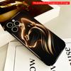 2DFlat Golden Glow Cat Silhouette Phone Case All Inclusive Film Hard Phone Case, Compatible with iPhone 18 Pro Max 17 16 15 14 13 12 11