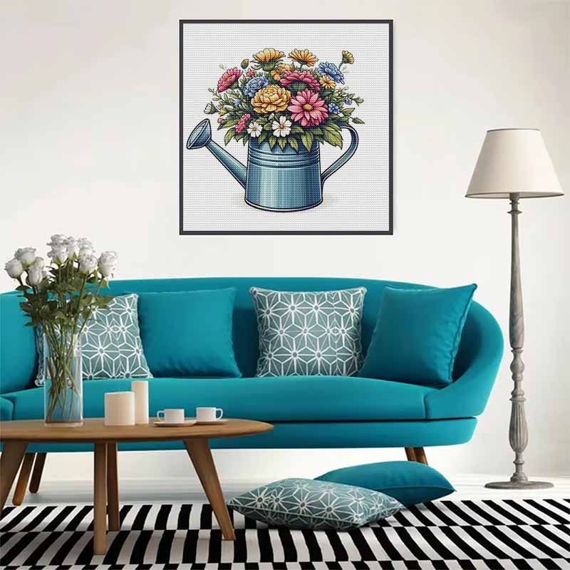 New Arrival 5D DIY Full Circle Diamond Painting "Pot Flower" Embroidery Cross Stitch Home Decor Gift