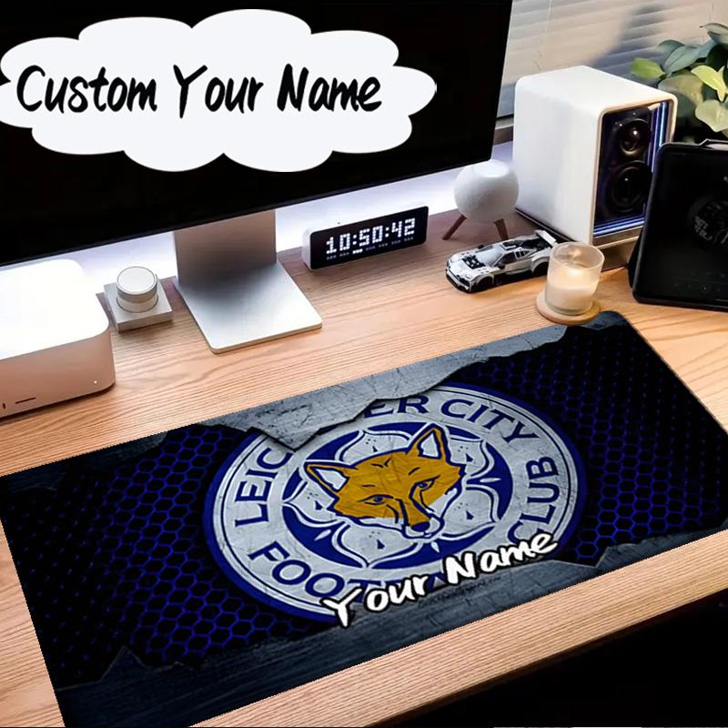 Custom Name Mouse pad Leicester City Football Club Mouse Pad Desk Mat, Non-Slip Rubber Backer Pad For Computer Notebook Gaming Mouse Pad Gift