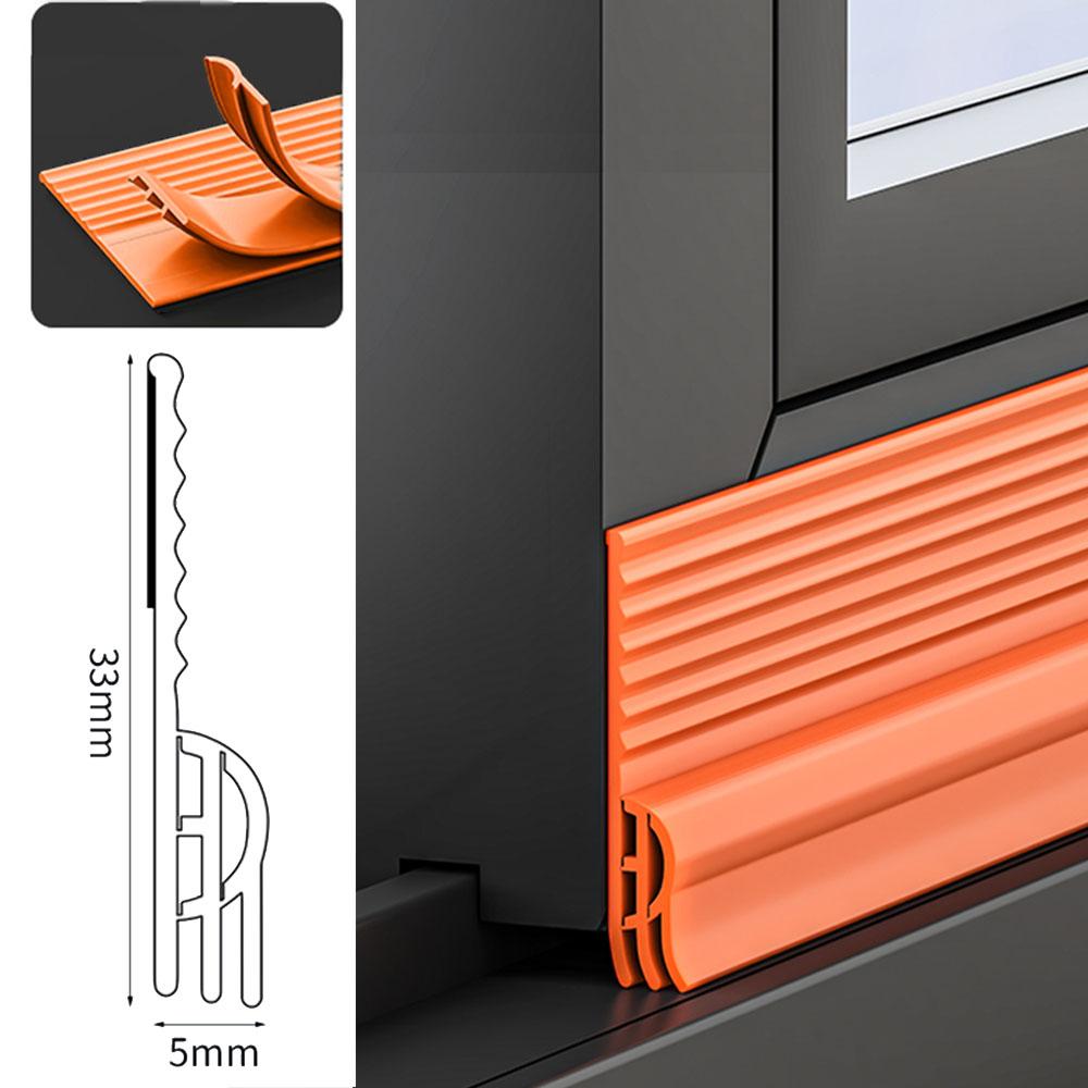 TPE Self Adhesive Window Seal Strip Self Triple Sound Insulation Windproof Anti-Cold Door Under Flexible Weatherstrip Tape