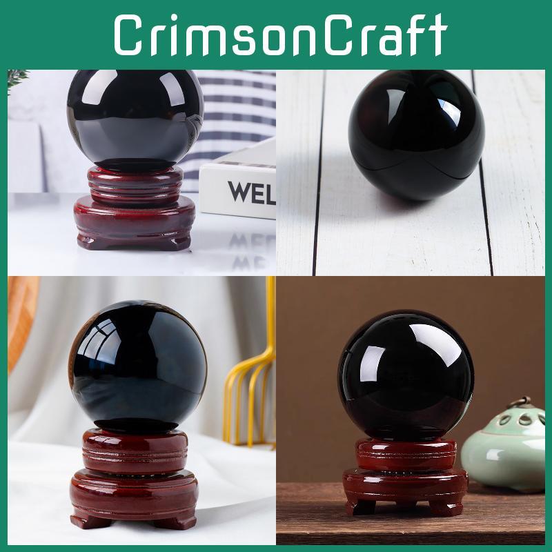 Einfarbige Kristallkugel mit Sockel für Geschenke und Innendesign