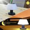 Outdoor Solar Table Lamp Waterproof Garden Indoor Desk Solar Read Lamp Dimmable Cordless Night Light Easy Install Easy To Use