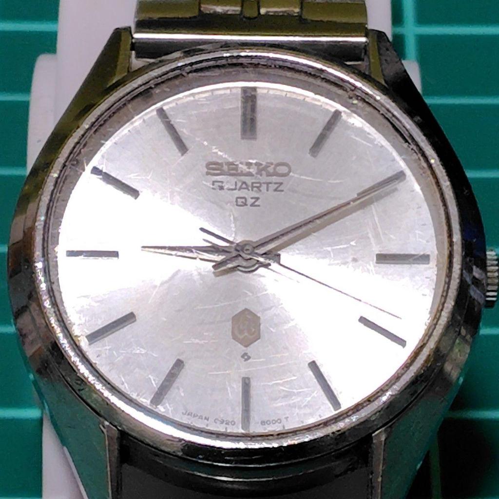Used SEIKO QUARTZ QZ Seiko Quartz Vintage Men's Watch Silver Dial