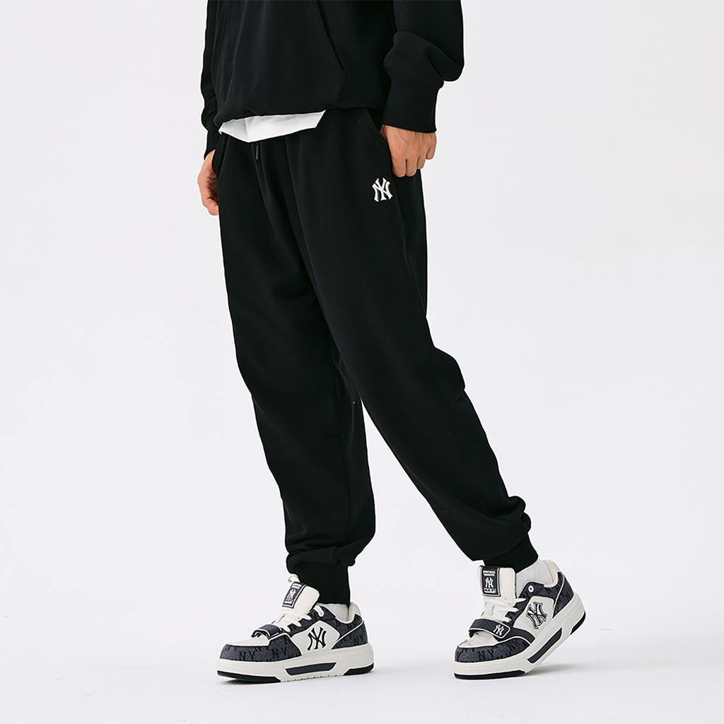 New MLB New York Yankees Basic Collection 25FW Casual Pants Unisex Standard Black 3APTB0154-50BKS