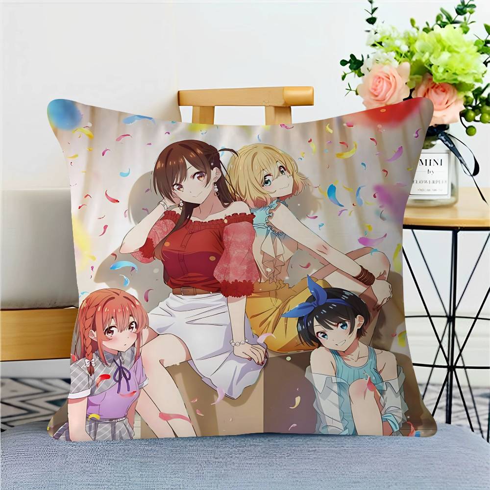 

Аниме Аренда девушки Подушка Наволочка Мультяшный Подарок Наволочка для подушки Спальня Дом Диван Кресло Декор Наволочка 12x12Inch